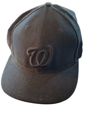 NEW ERA - 59Fifty - MLB Washington - Black Fitted Size 7 3/8